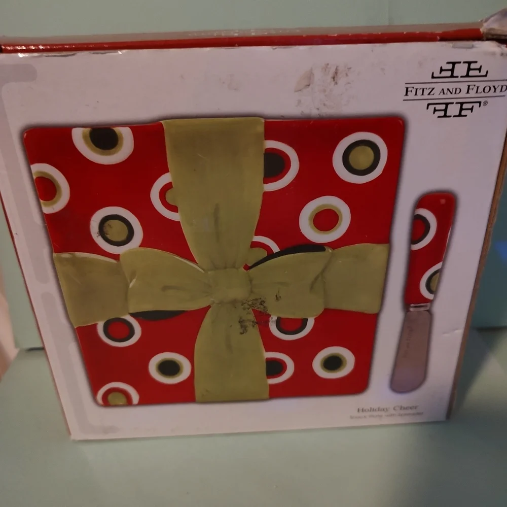 Two (2) Fitz And Floyd Holiday Trays